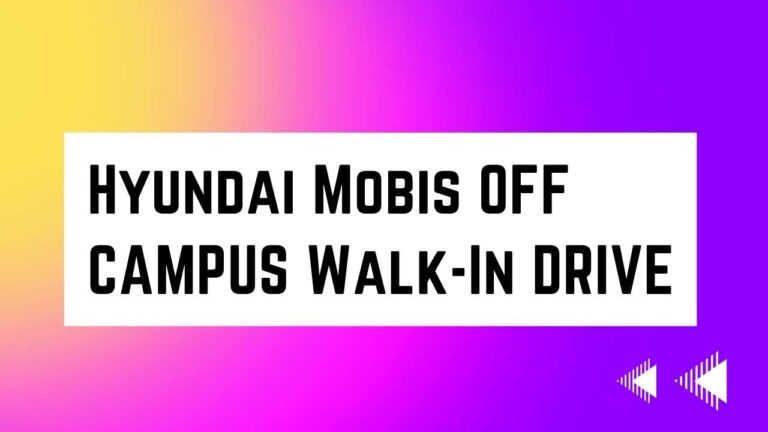 Hyundai Mobis OFF CAMPUS Walk-In DRIVE