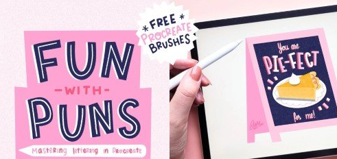 Fun with Puns: Mastering Lettering in Procreate – Pie Edition