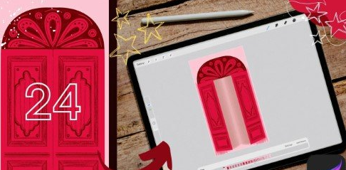 Waiting for Christmas: Animated Door Reel in Procreate